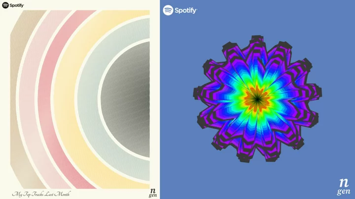 N-gen is going viral for making art out of your Spotify data