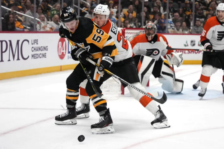 Sean Couturier's shootout goal lifts Flyers past Penguins 4-3
