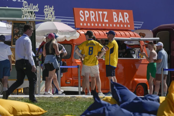 Carbonara burgers and a 'Spritz Bar' truck highlight the Ryder Cup food court menu in Italy