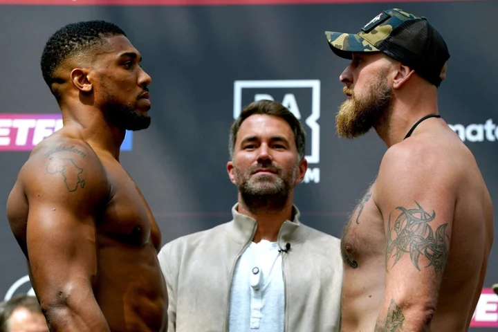 Joshua vs Helenius LIVE: Ring walk time, channel and undercard from O2 Arena